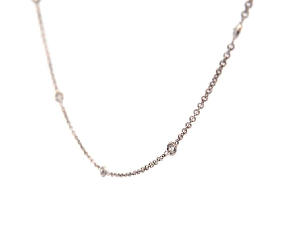 0.50ctw Round Diamond Thirteen Station Necklace in 18K