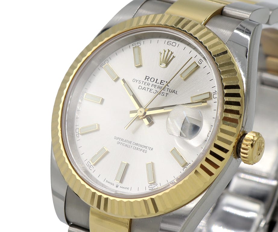 2021 Rolex Datejust 126333 41MM Silver Dial Men's Watch