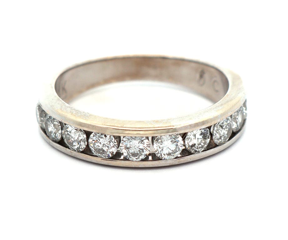 1.00ctw Round Diamond Channel Set Wedding Band Ring in 14K