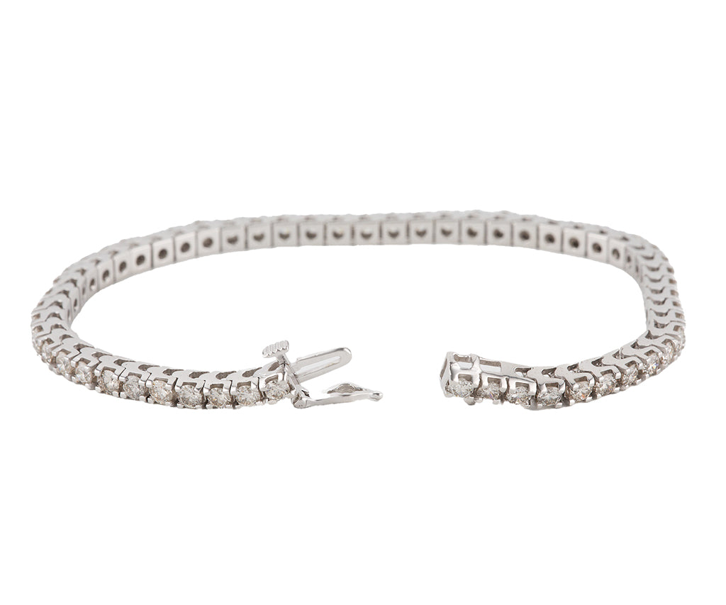 3.85ctw Round Diamond Tennis Bracelet in 14K