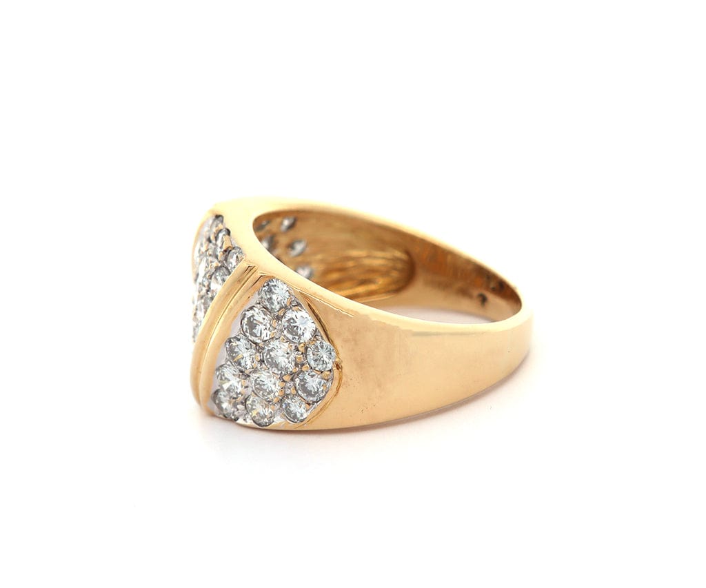 1.75ctw Round Diamond Wide Band Ring in 18K