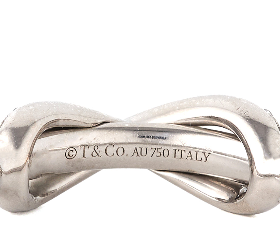 Tiffany & Co. 0.13ctw Diamond Infinity Collection Ring in 18K