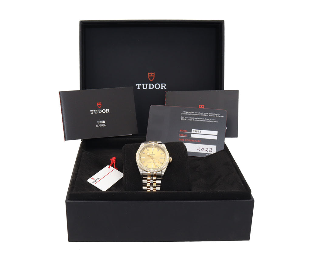 2023 Tudor Black Bay M79613 31MM Diamond Dial & Bezel Ladies Watch