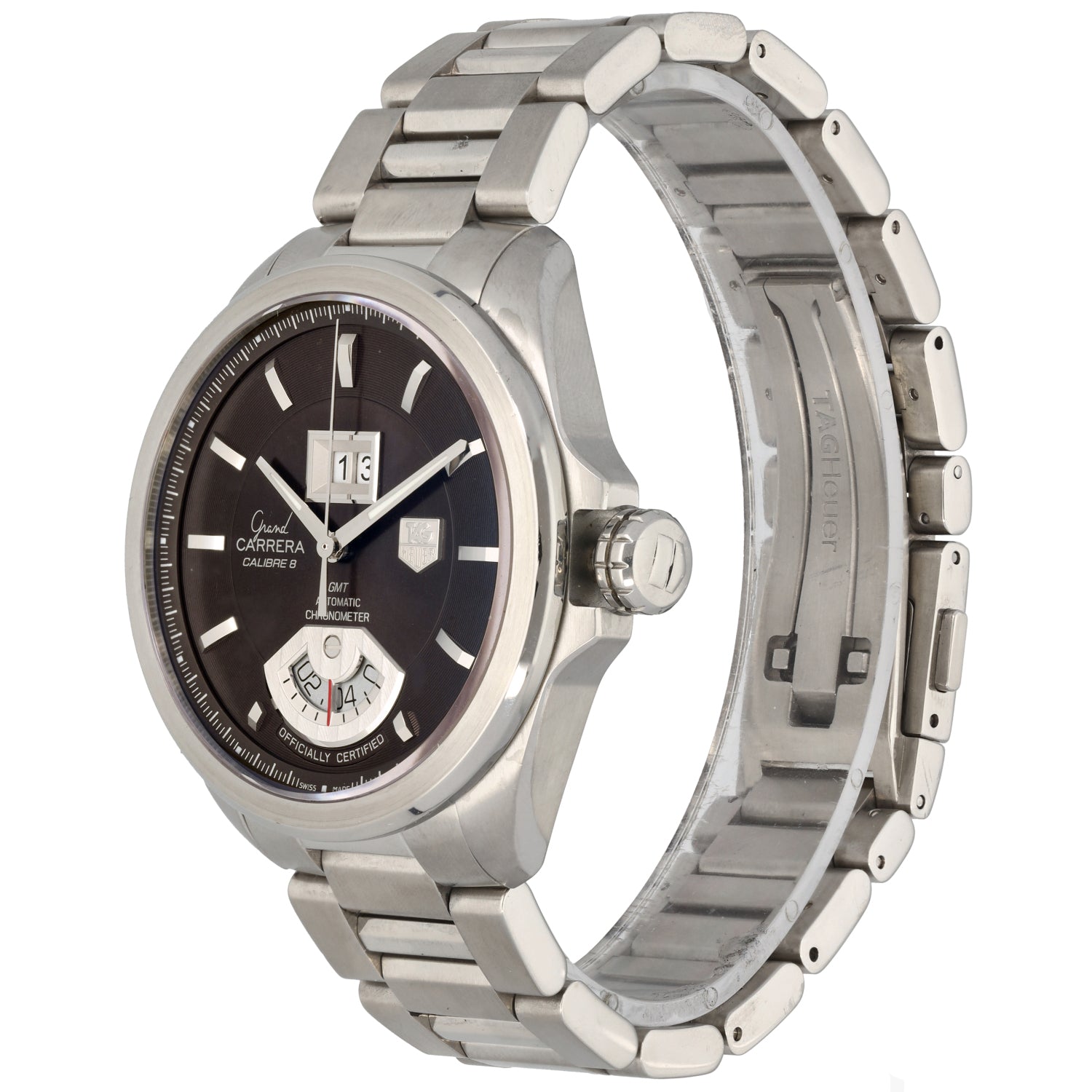 Tag Heuer Grand Carrera WAV5113 43mm Stainless Steel Watch