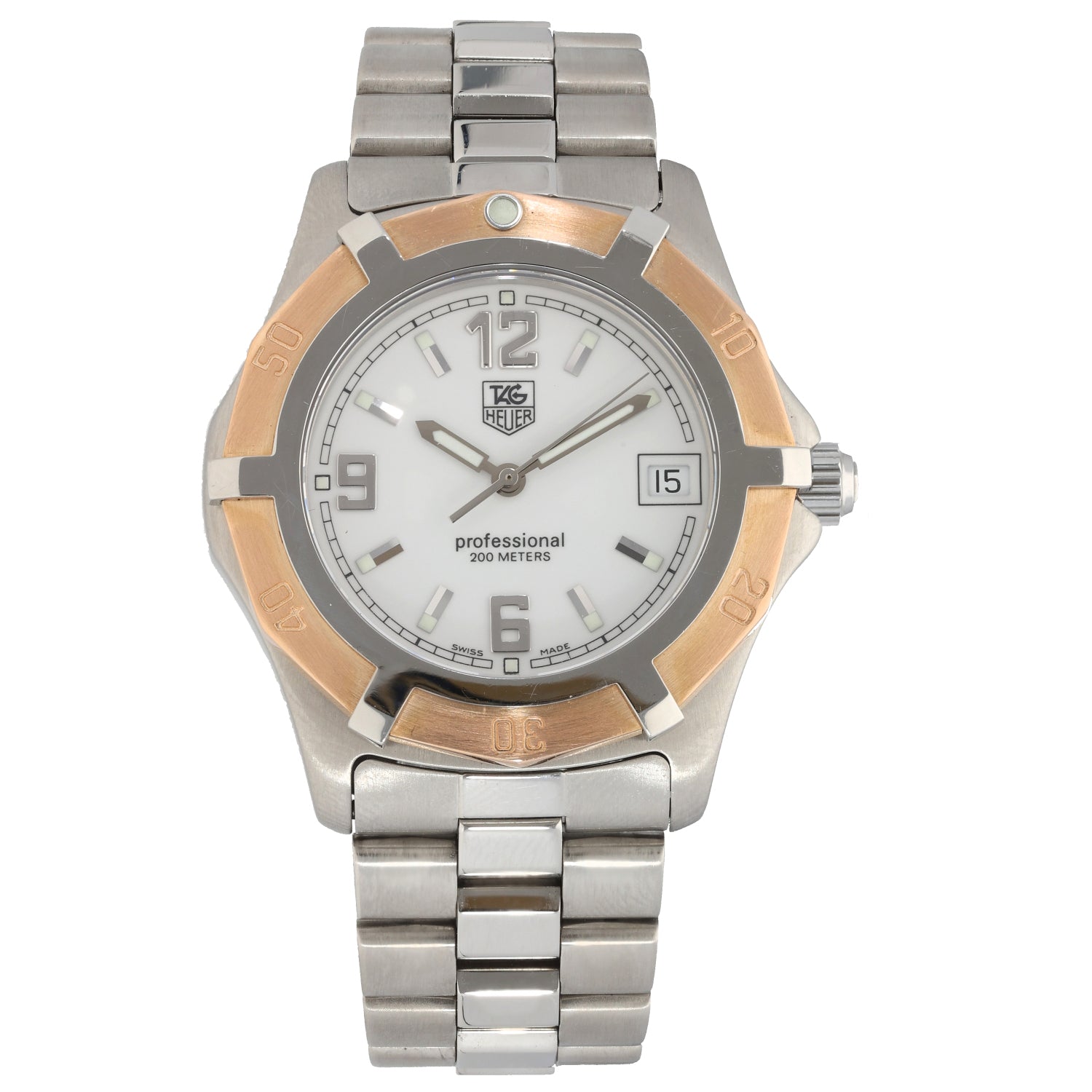 Tag Heuer Professional WN1150 38mm Bi-Colour Watch