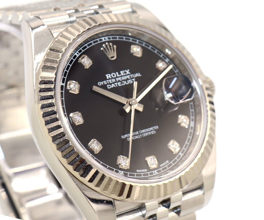 2021 Rolex Datejust II 126334 41MM Black Diamond Dial Men's Watch