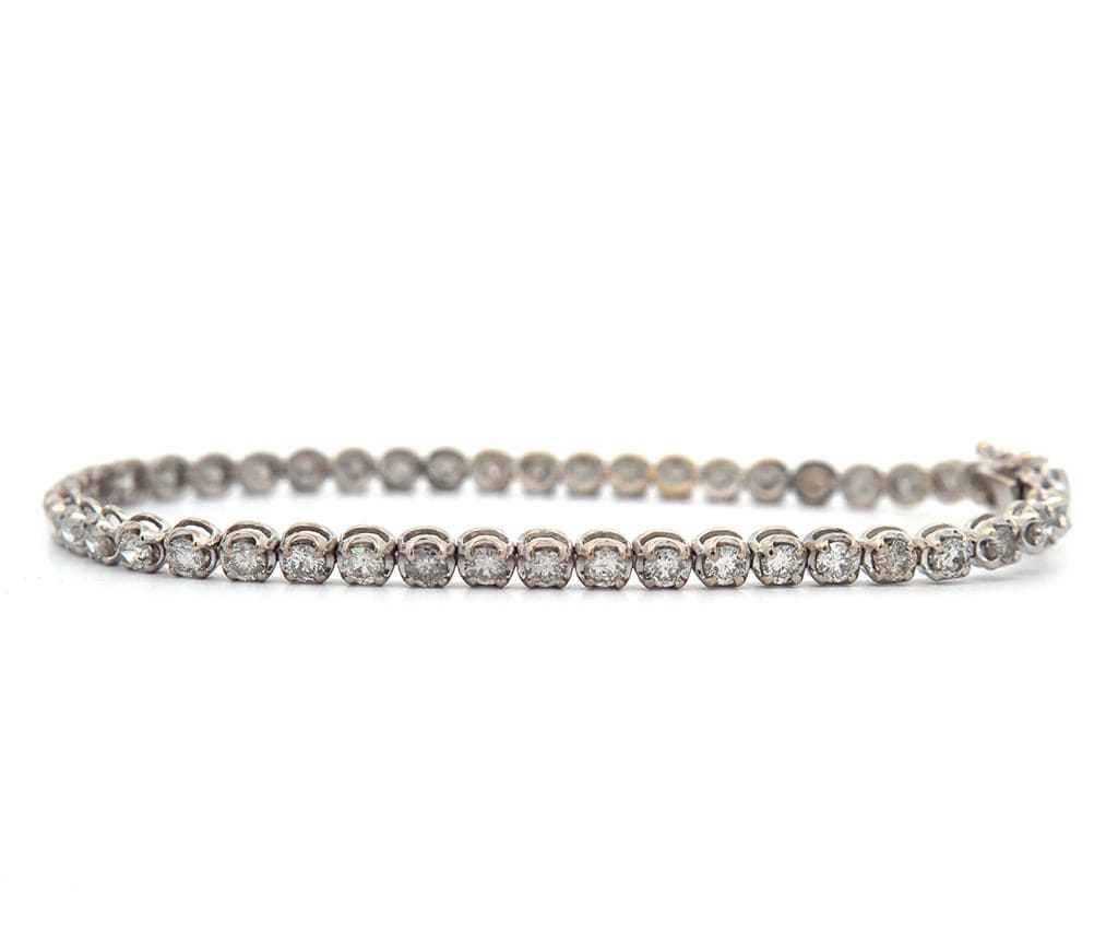 3.35ctw Round Diamond Tennis Bracelet in 14K