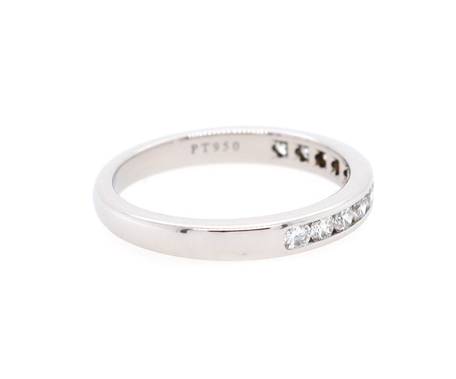 Tiffany & Co. 0.33ctw Diamond Channel Set Wedding Band Ring in Platinum