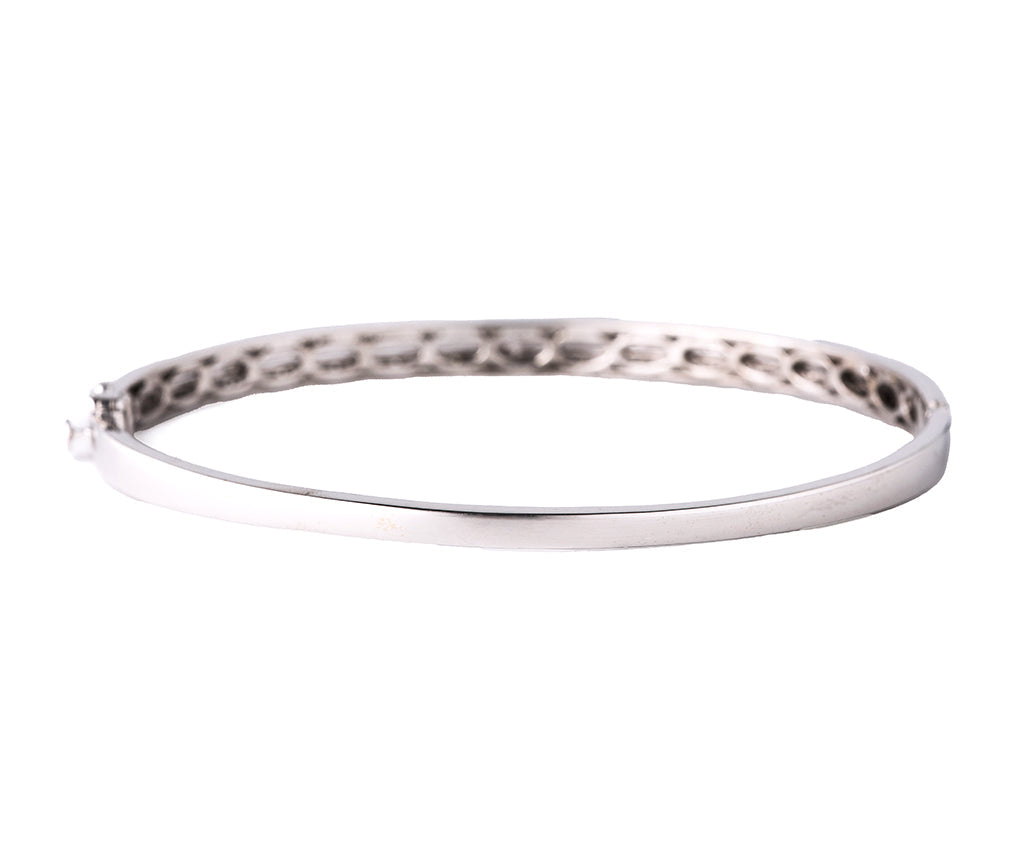 1.35ctw Diamond Double Row Bangle Bracelet in 14K