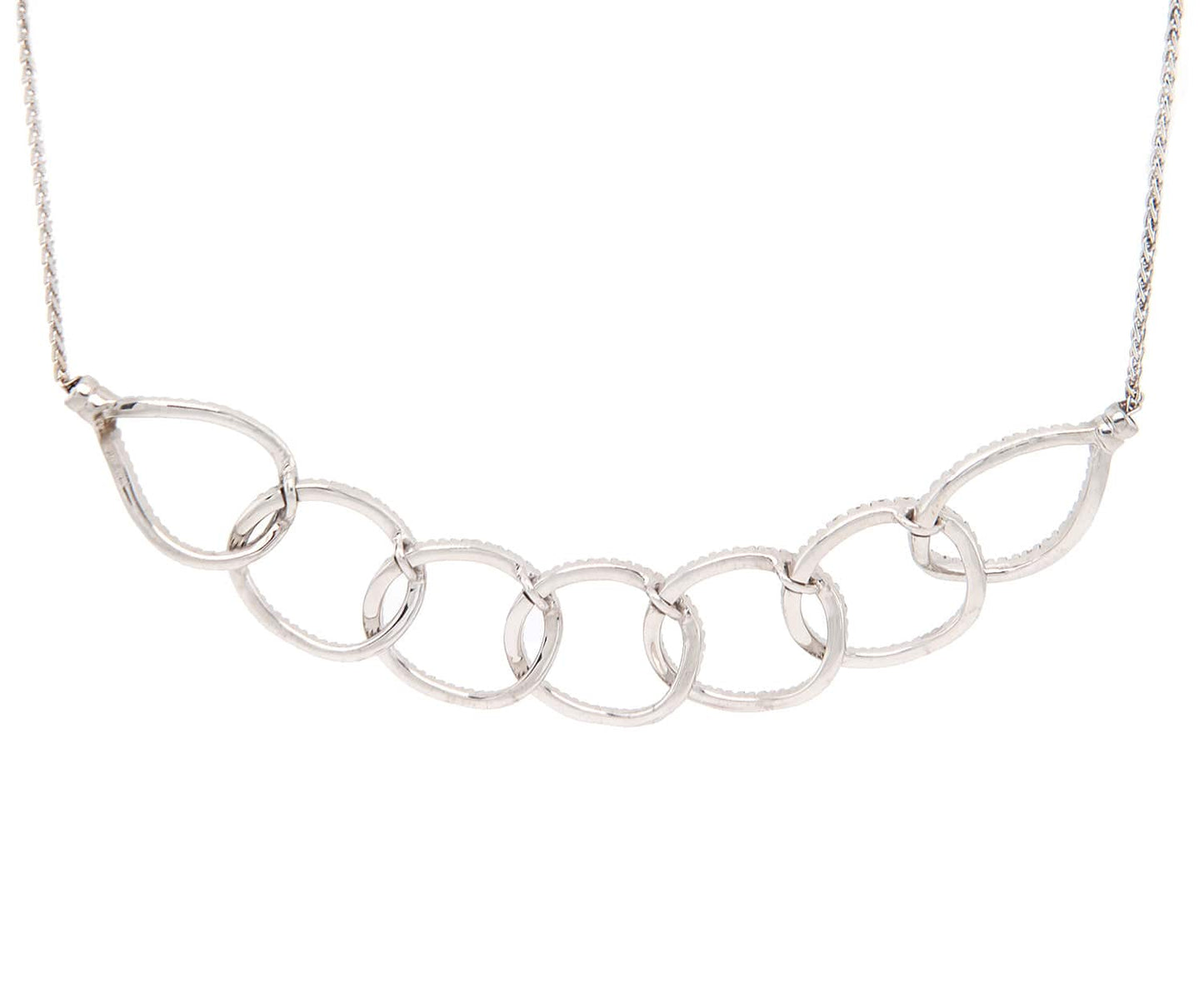 1.00ctw Diamond Interlocking Circles Necklace in 14K and 18K