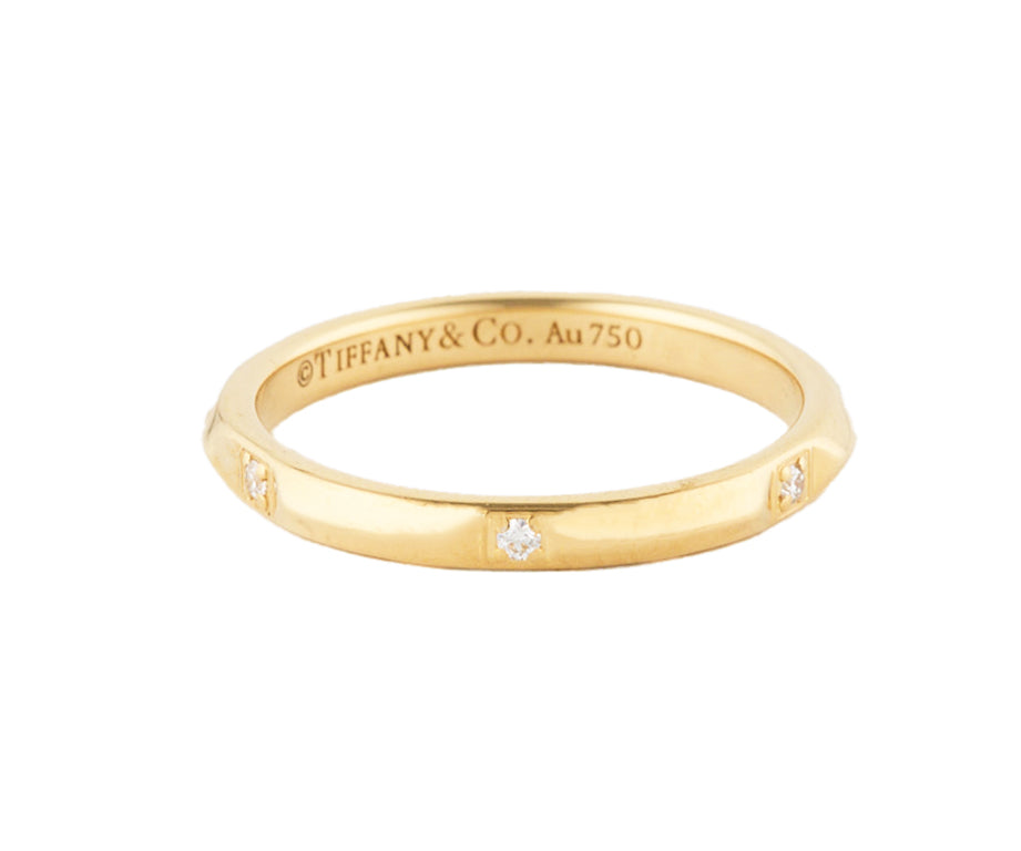 Tiffany & Co. 0.05ctw Diamond True Band Ring in 18K