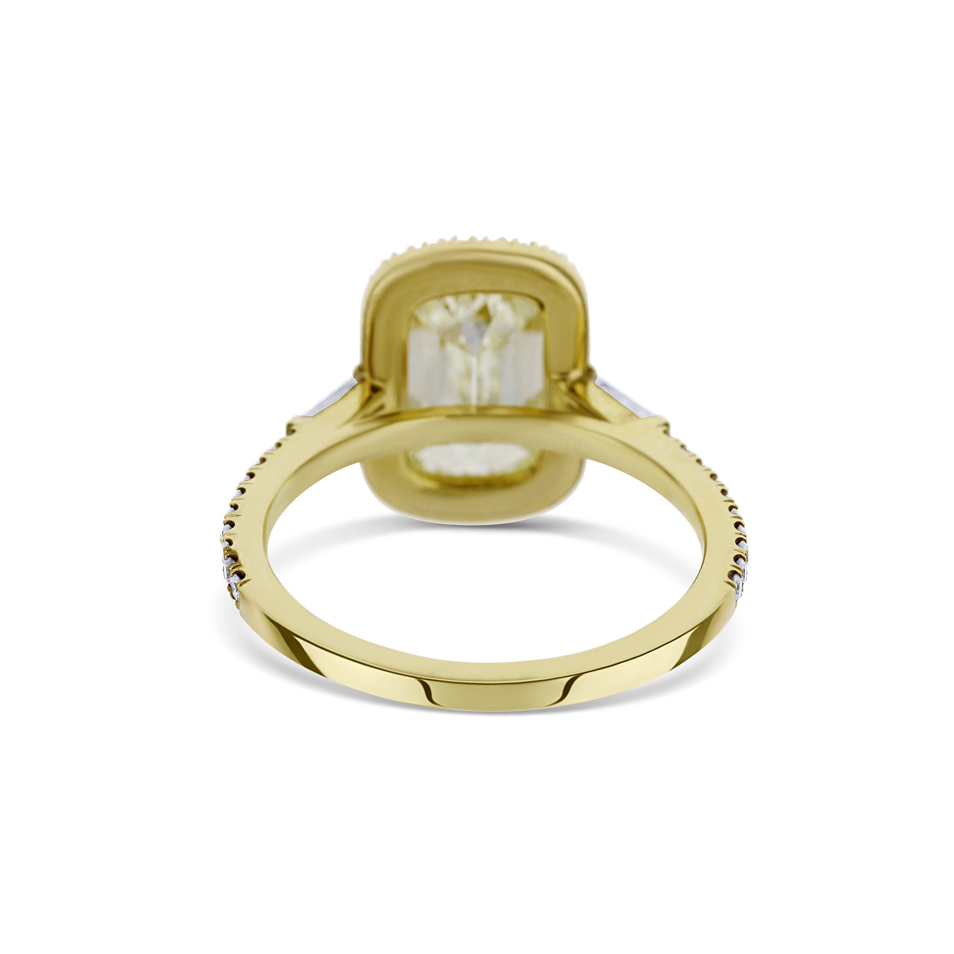 18K Yellow Gold Ashoka With A 2.16 Karat Diamond And Halo