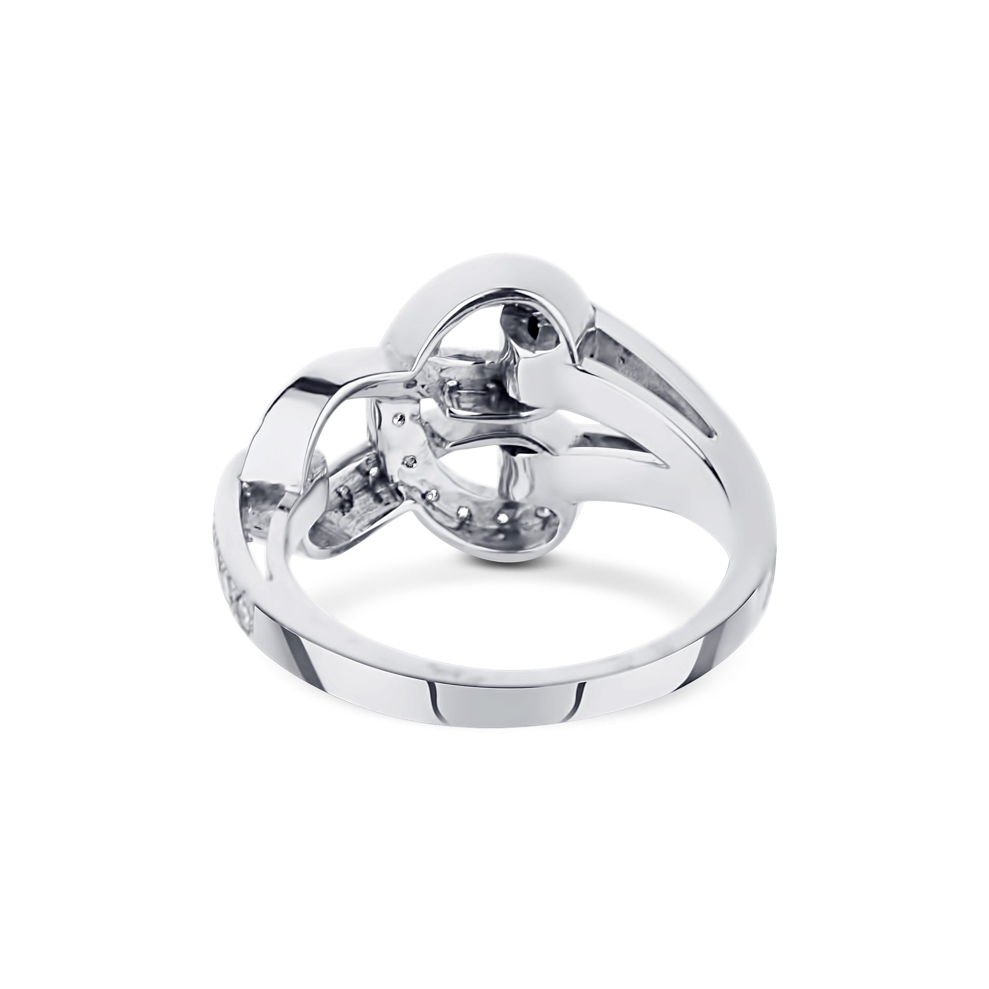 18K White Gold "Cartier" Style Love Knot Ring