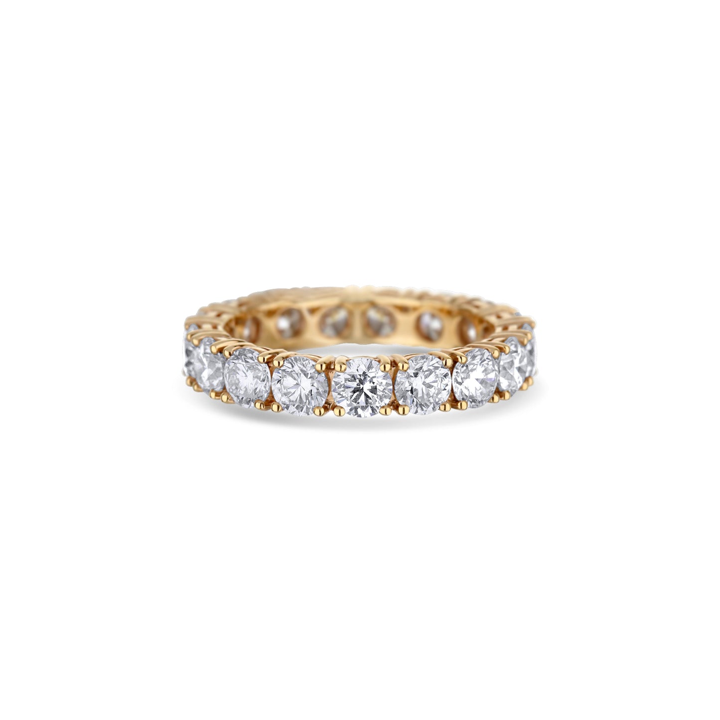 18K Rose Gold 17-Diamond Eternity Band