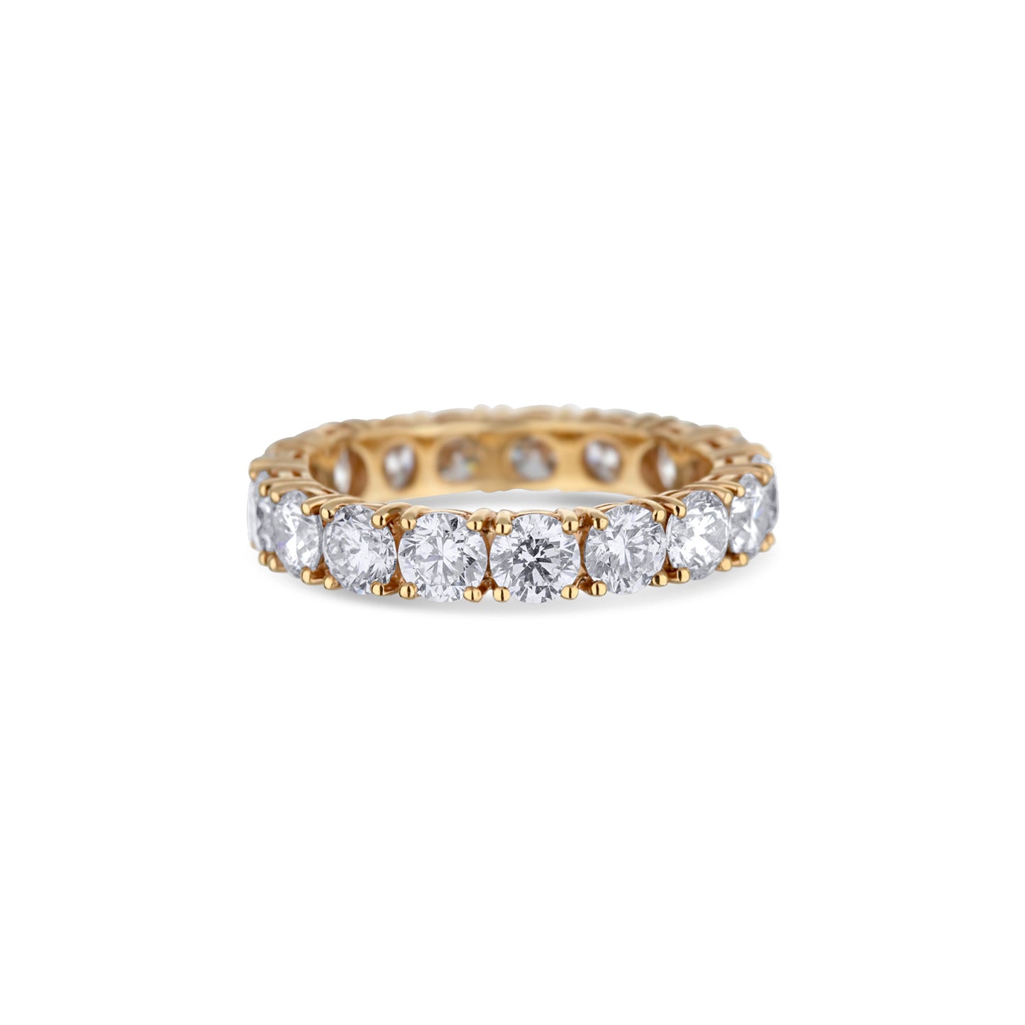 18K Rose Gold 17-Diamond Eternity Band