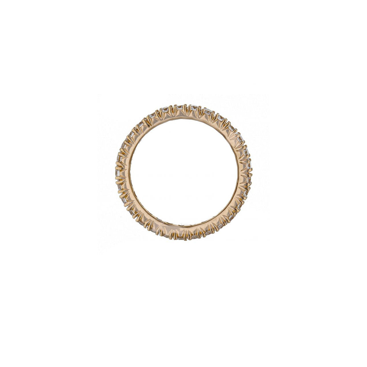 18K Rose Gold Round Diamond Eternity Band