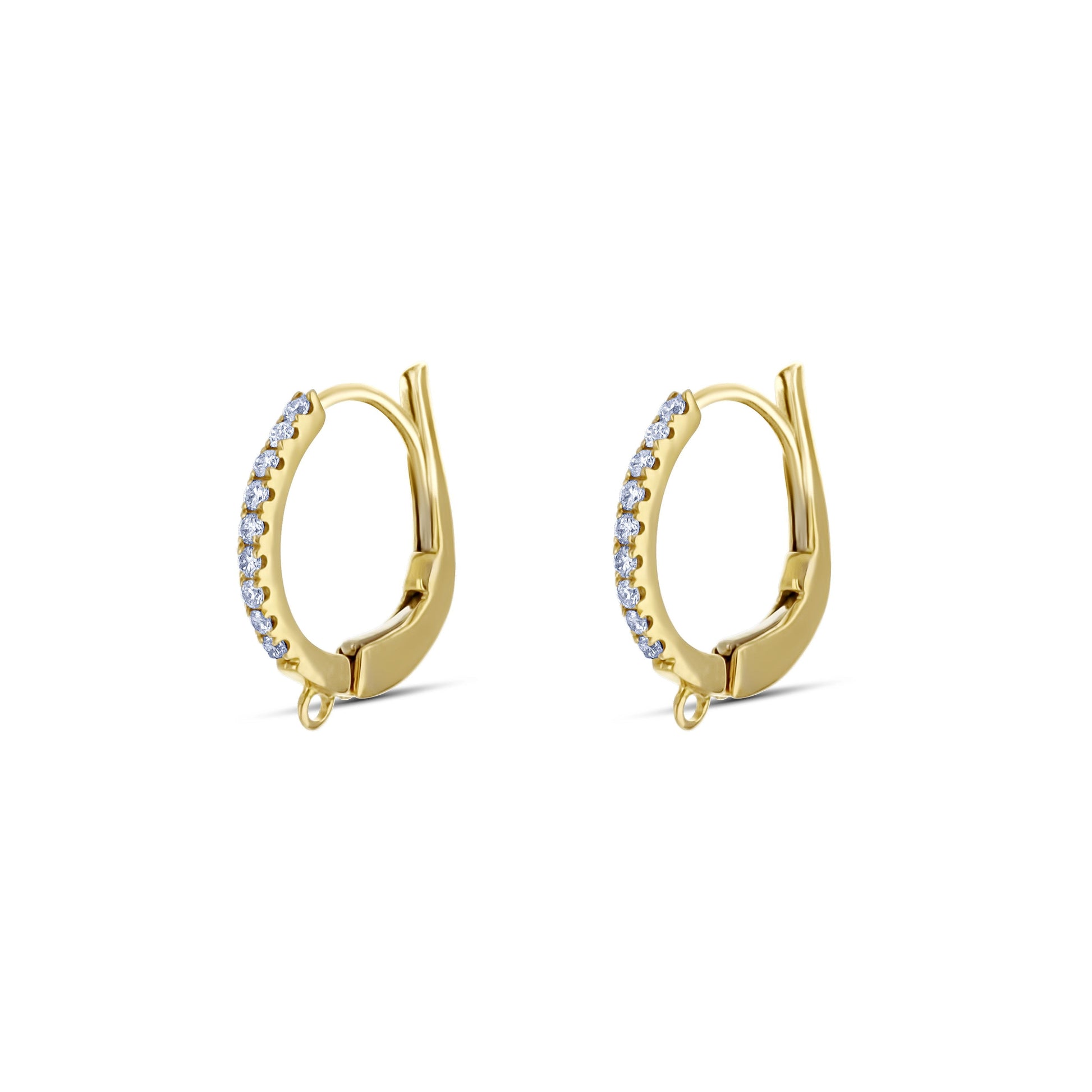 18K Yellow Gold Small Hoop Earrings