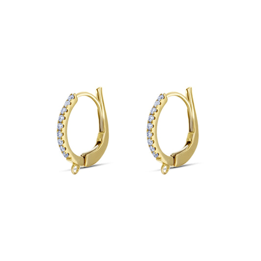 18K Yellow Gold Small Hoop Earrings