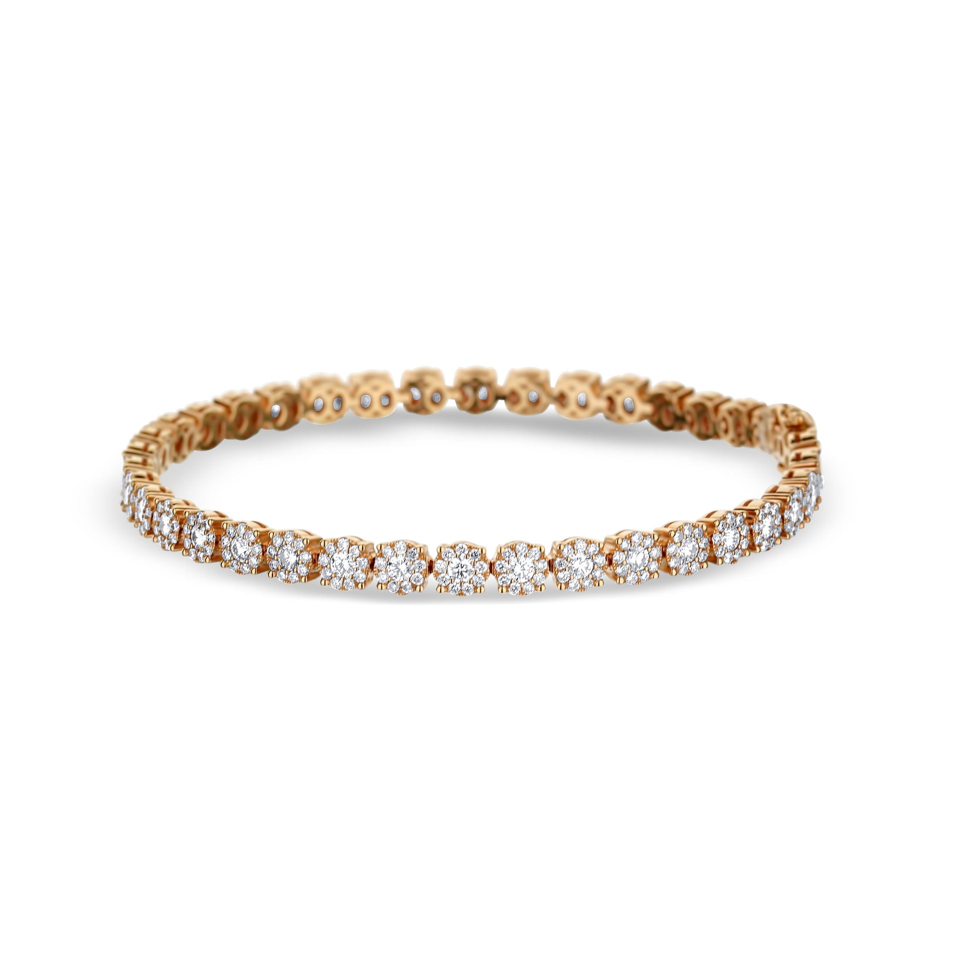 18K Rose Gold & Diamond Bracelet