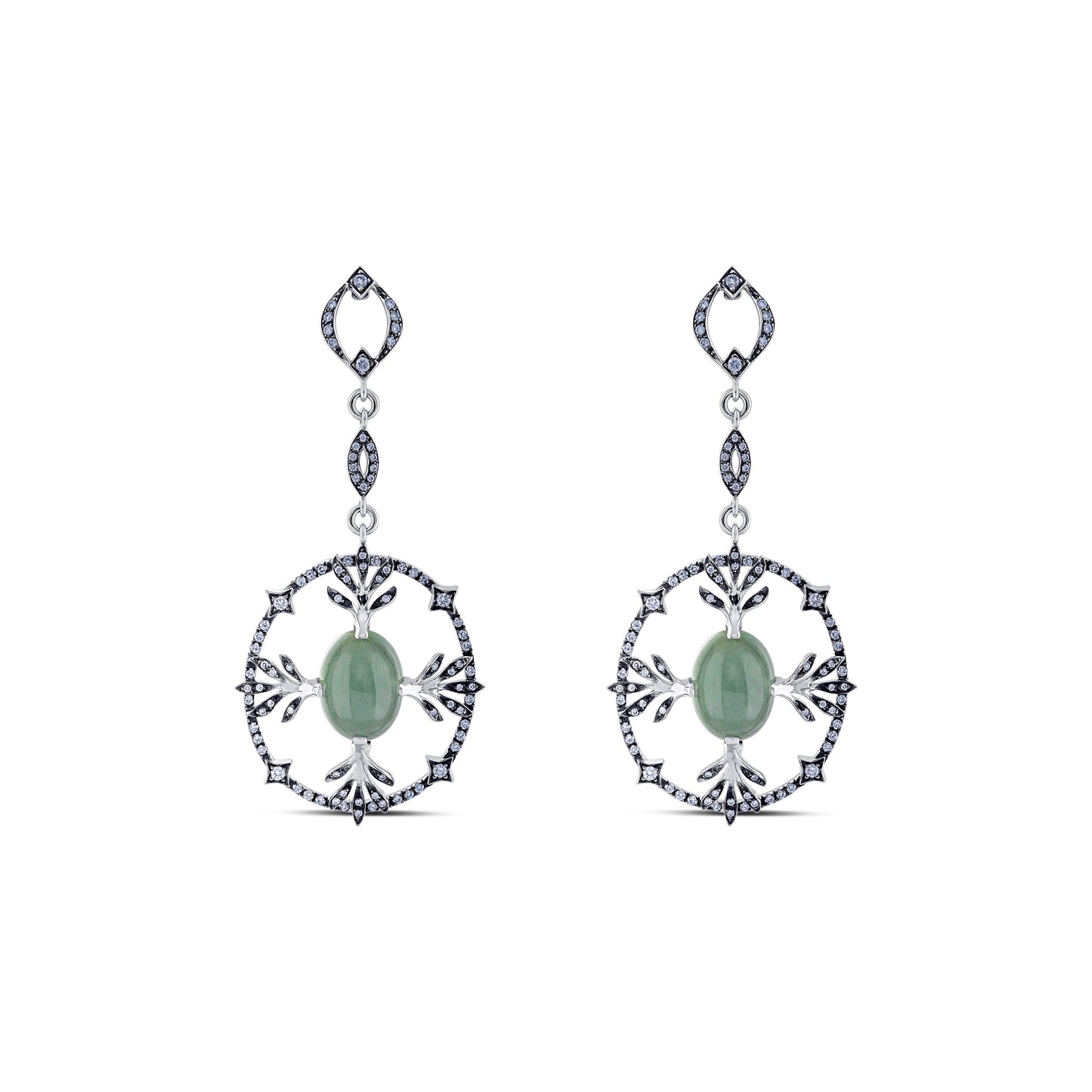 Aquamarine and Diamond Earring