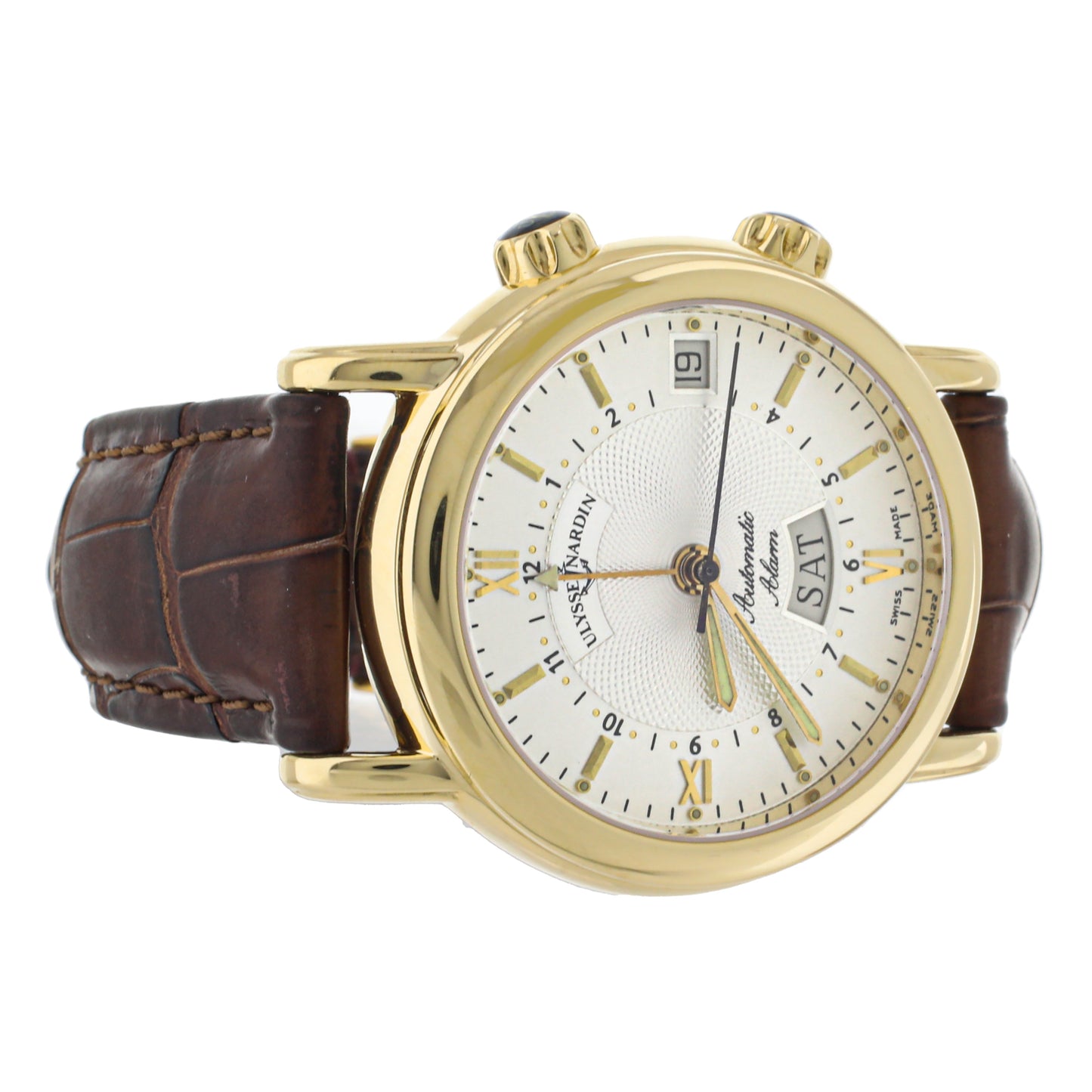 Ulysse Nardin San Marco Alarm Yellow Gold 39MM 601-77 Full Set