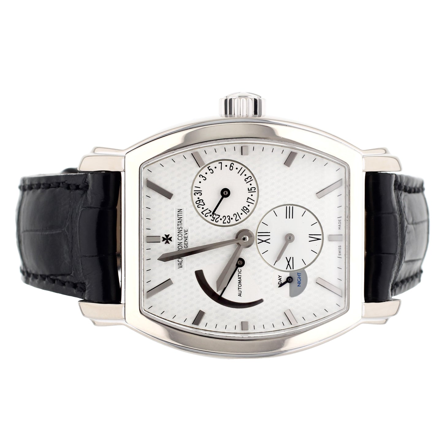 Vacheron Constantin Malte Dual Time White Gold White Dial 36mm 47400/000G-9100