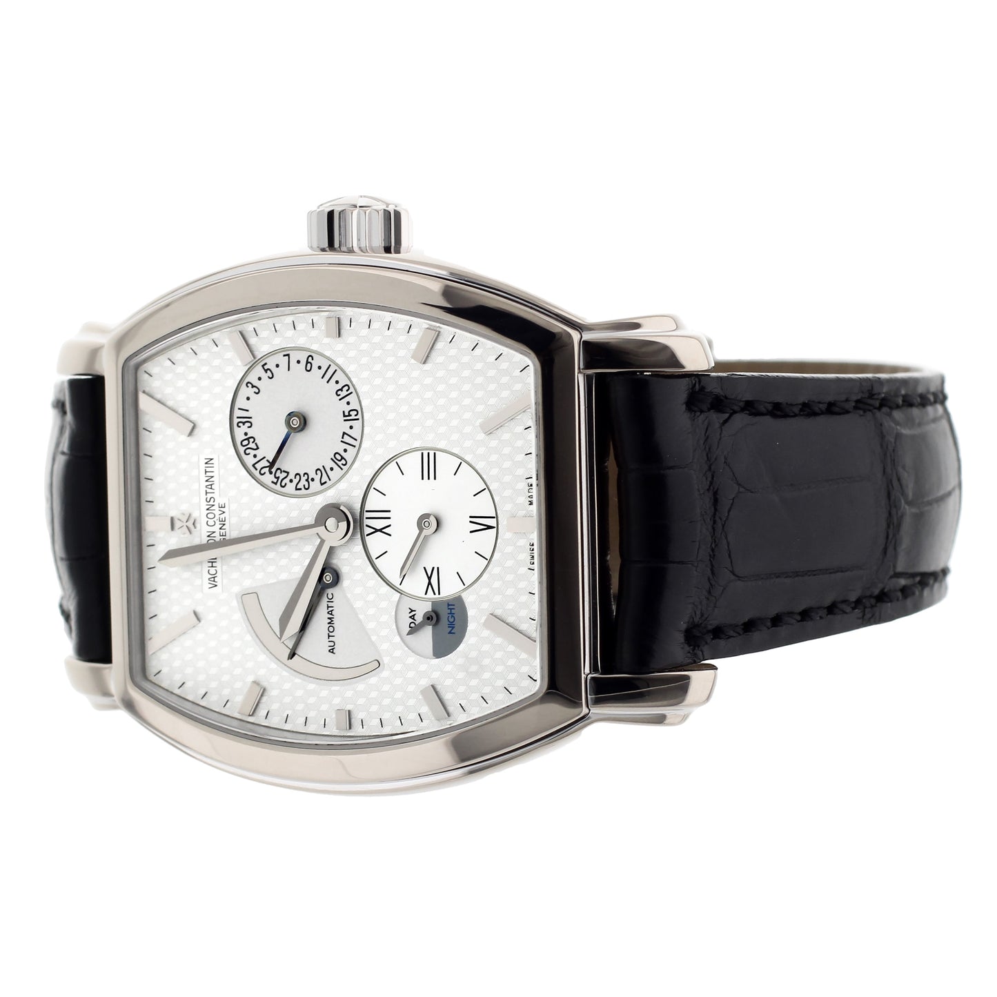 Vacheron Constantin Malte Dual Time White Gold White Dial 36mm 47400/000G-9100