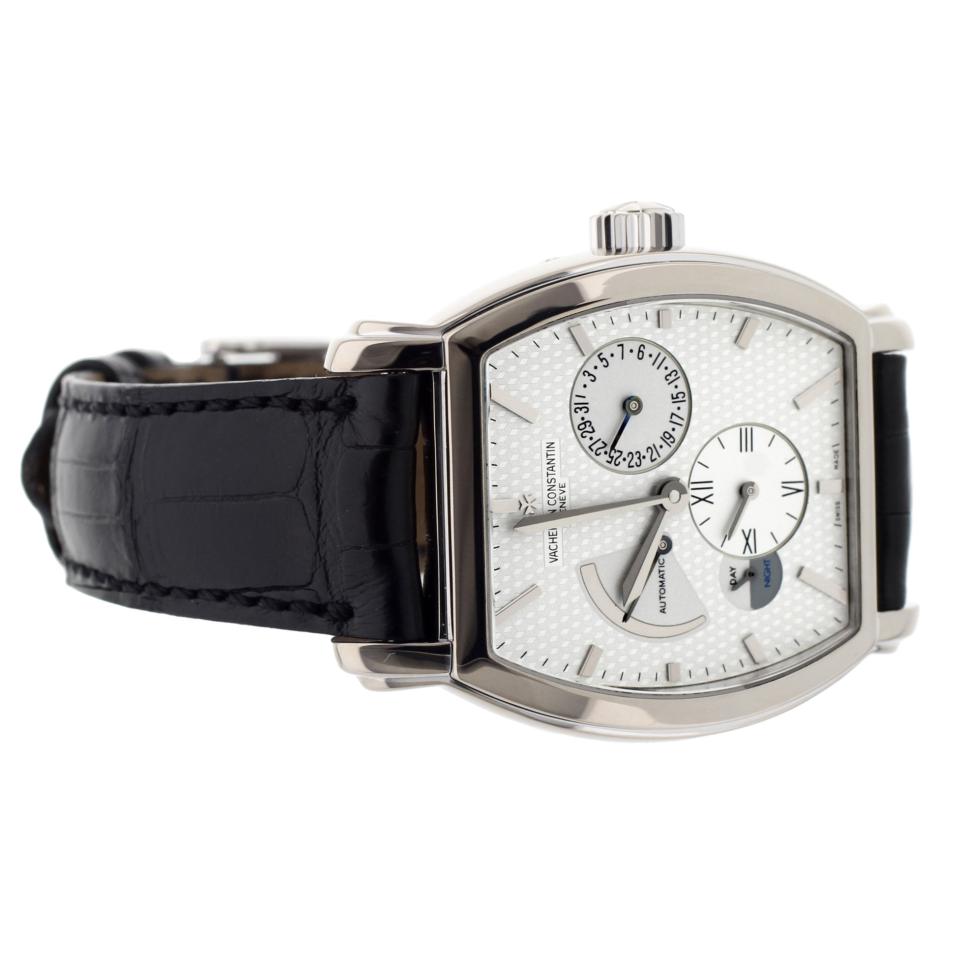 Vacheron Constantin Malte Dual Time White Gold White Dial 36mm 47400/000G-9100