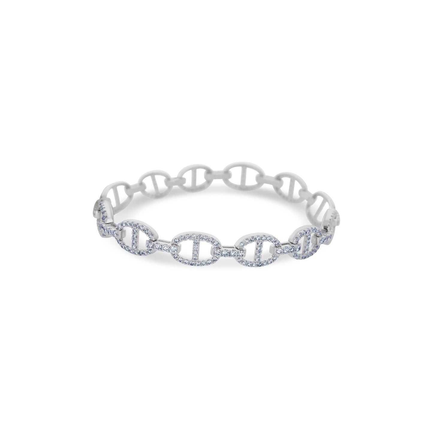 18K White Gold Diamond Bracelet