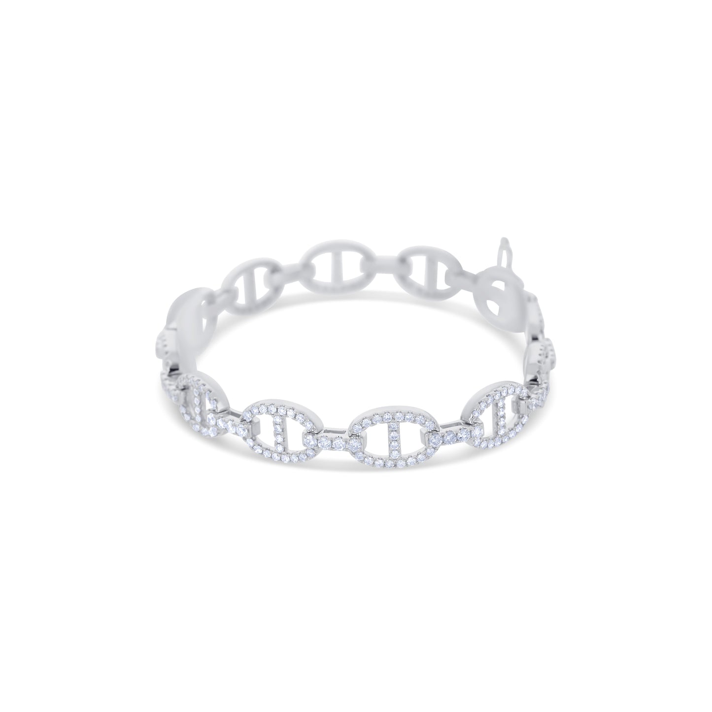 18K White Gold Diamond Bracelet