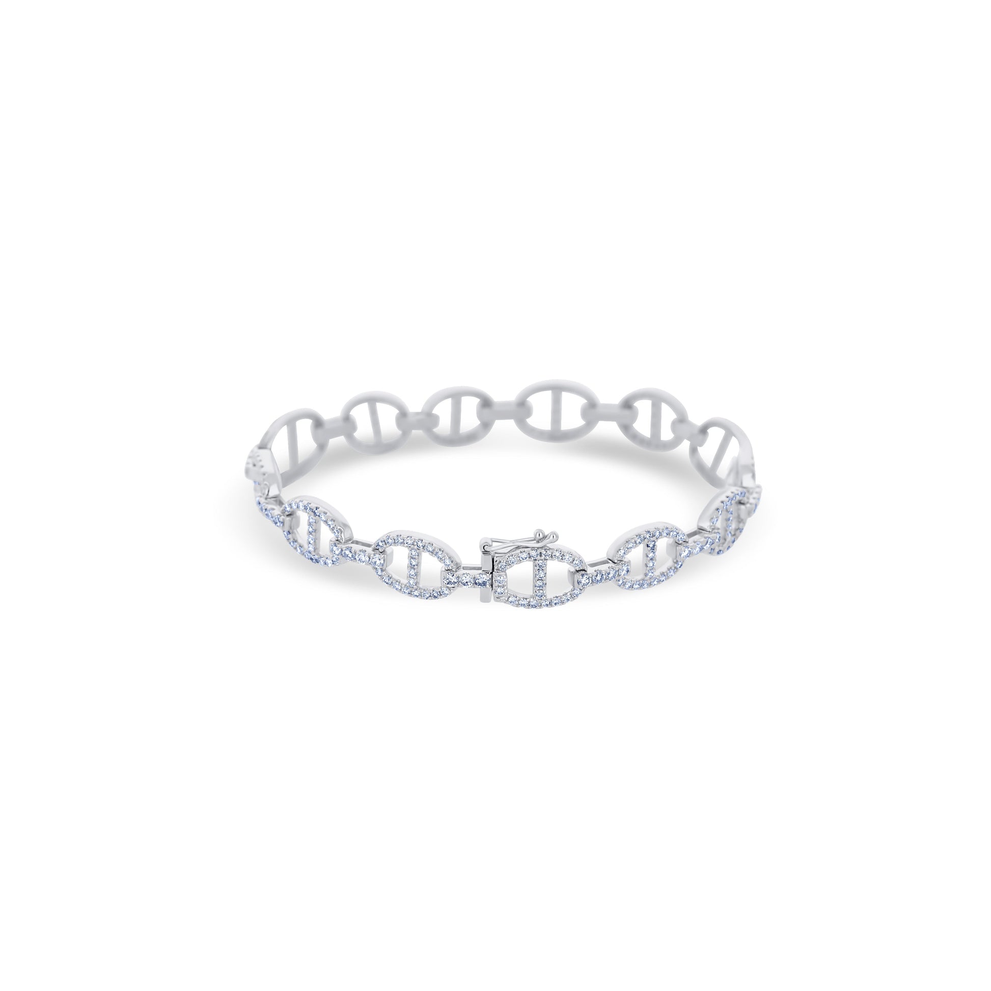 18K White Gold Diamond Bracelet