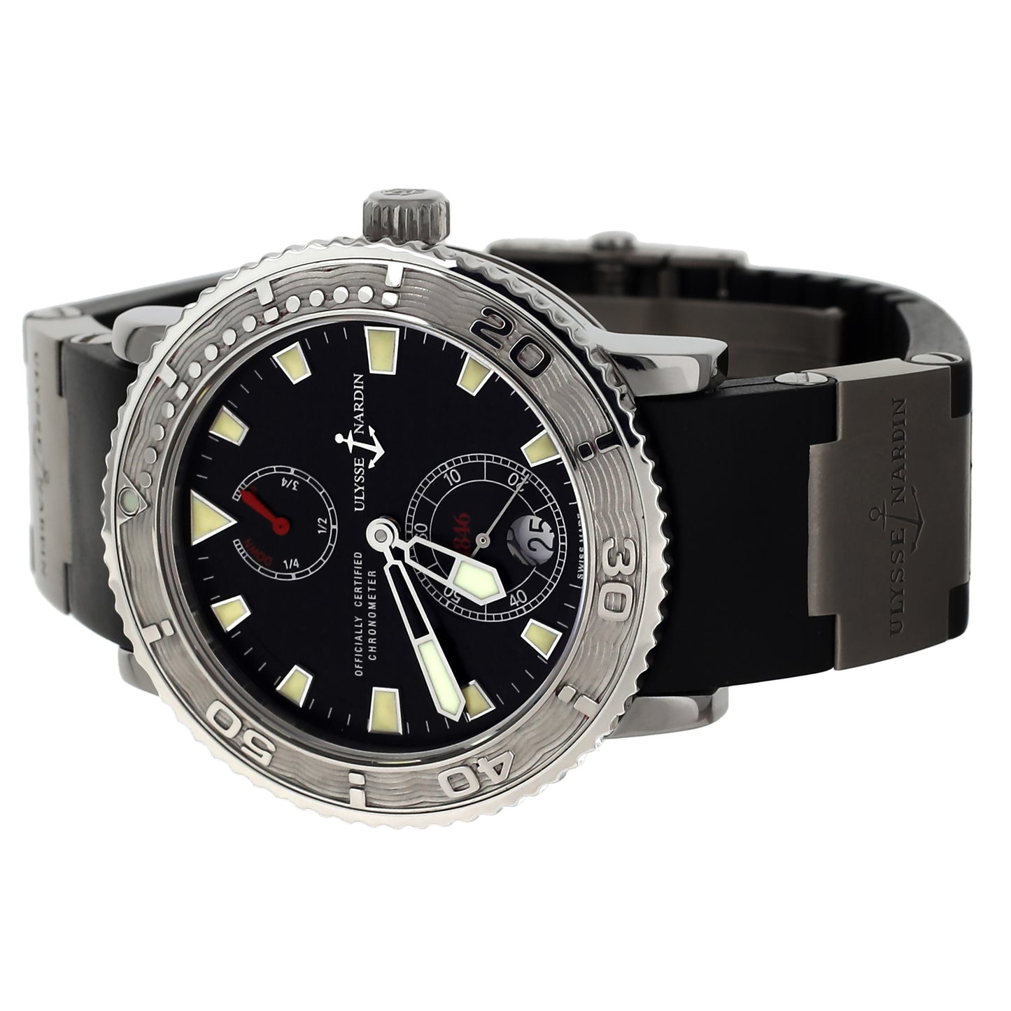 Ulysse Nardin Marine Diver Chronometer Black Dial Steel  40MM 263-55