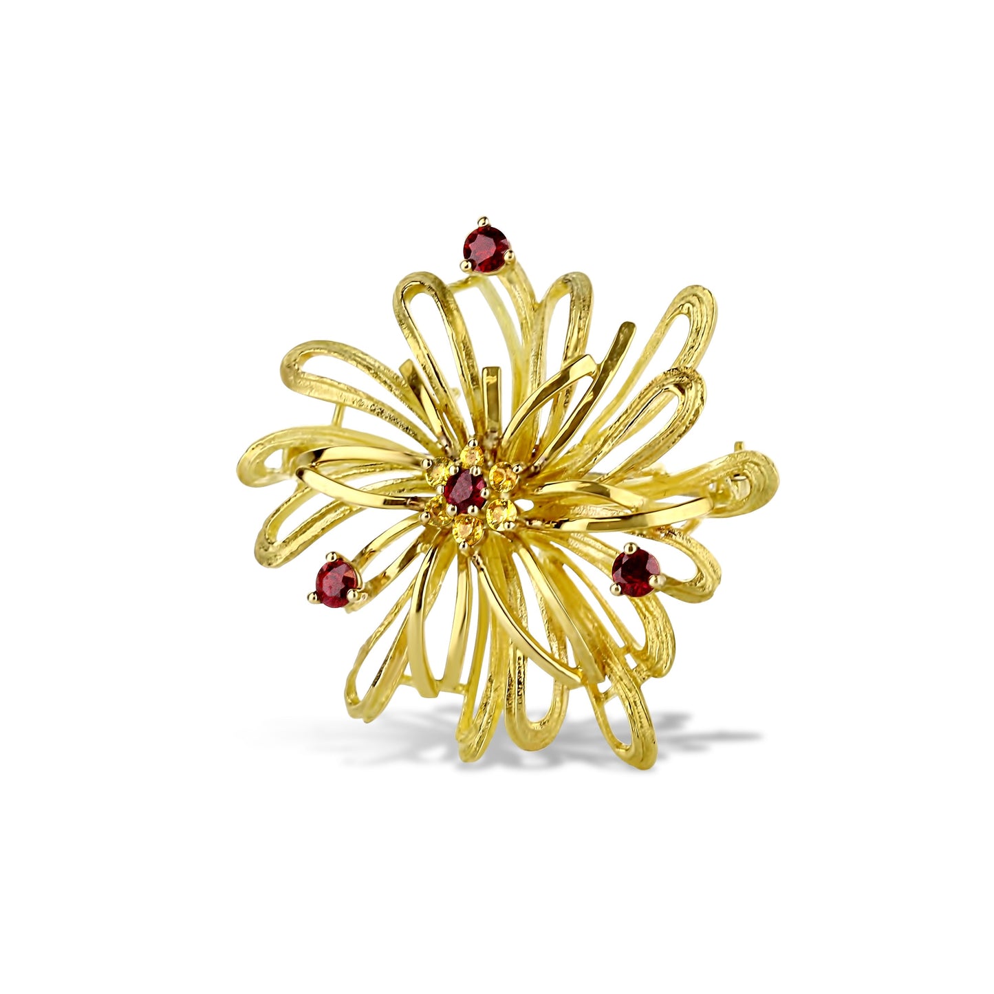 Abstract Flower With Rubies