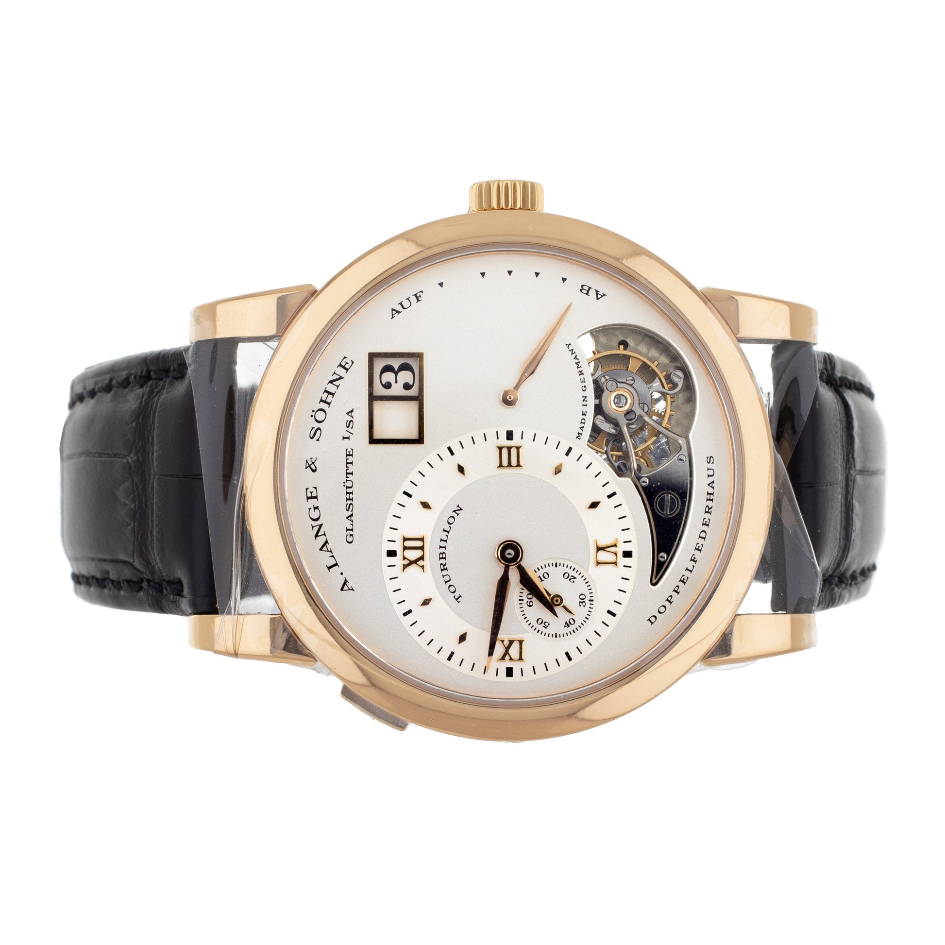 A. Lange & Sohne 18K Rose Gold Lange 1 Tourbillon 38.5MM 704.032