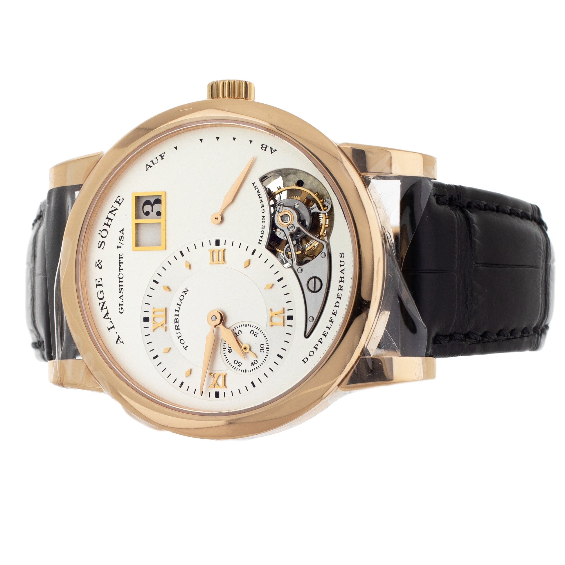 A. Lange & Sohne 18K Rose Gold Lange 1 Tourbillon 38.5MM 704.032