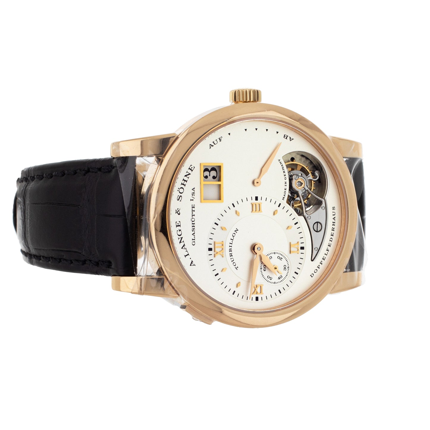 A. Lange & Sohne 18K Rose Gold Lange 1 Tourbillon 38.5MM 704.032