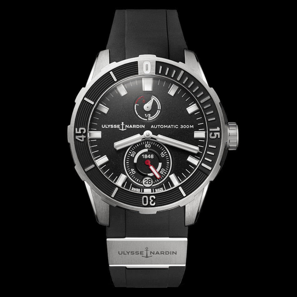 Ulysse Nardin Diver Chronometer Watch, 44mm Black Dial, 1183-170-3/92