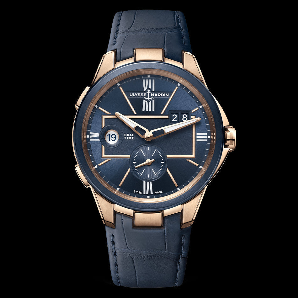 Ulysse Nardin Blast Dual Time Watch, 42mm Blue Dial, 242-20/43