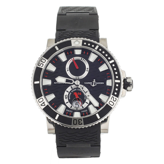 Ulysse Nardin Maxi Marine Diver Watch, 45mm Black Dial, 263-90-3C/72