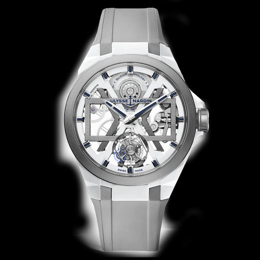 Ulysse Nardin Blast Tourbillon Watch, 45mm White Dial, 1723-400/00