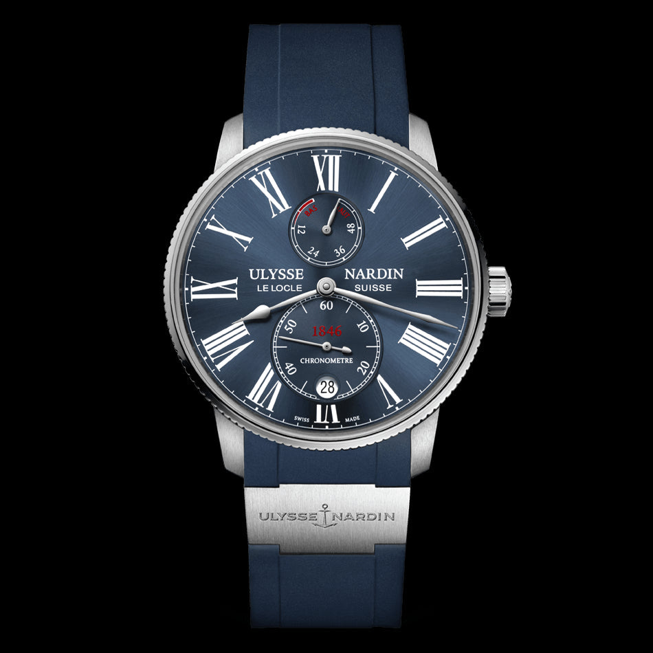 Ulysse Nardin Marine Torpilleur Watch, 42mm Blue Dial, 1183-310-3/43