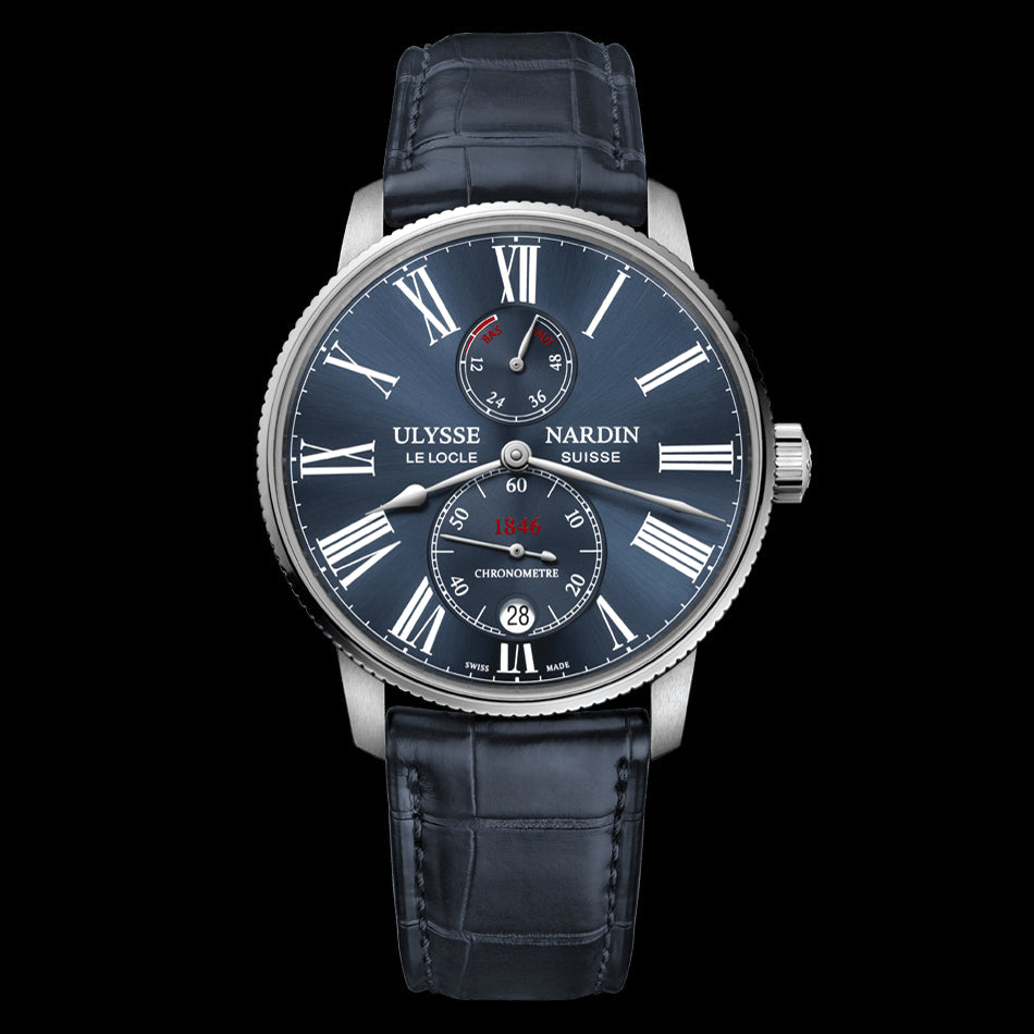 Ulysse Nardin Marine Torpilleur Watch, 42mm Blue Dial, 1183-310/43