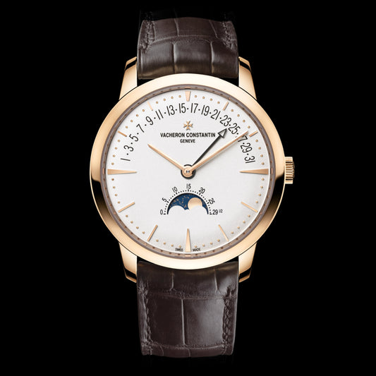 Vacheron Constantin Patrimony Moon Phase And Retrograde Date Watch, 42.5mm White Dial, 4010U/000R-B329