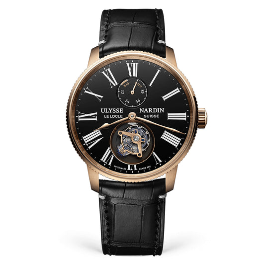 Ulysse Nardin Marine Torpilleur Tourbillon, 42mm black Dial, 1282-310LE-2AE-175/1A