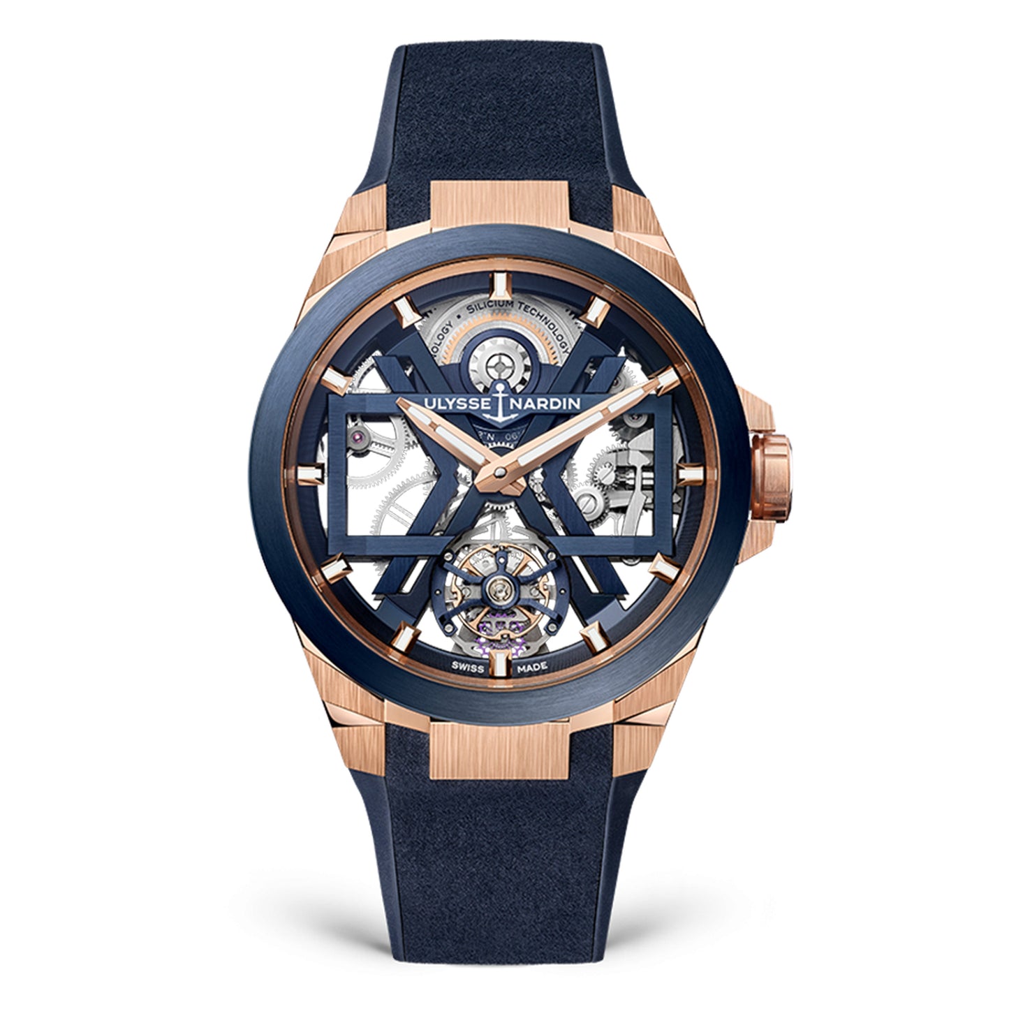 Ulysse Nardin Blast Tourbillon Watch, 45mm Skeleton Dial, 1725-400-3A/3A