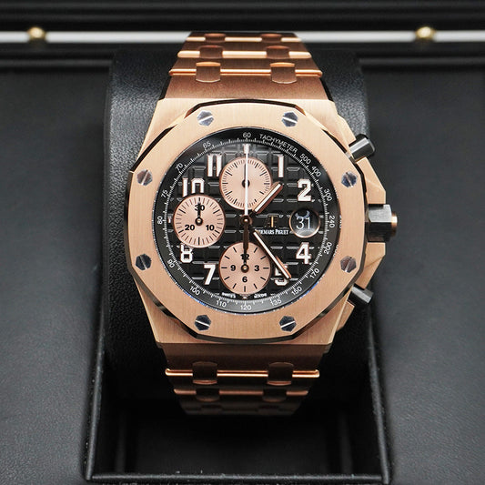 Audemars Piguet "Brick" Royal Oak Offshore Chronograph 42mm 26470OR Black Dial Pre-Owned