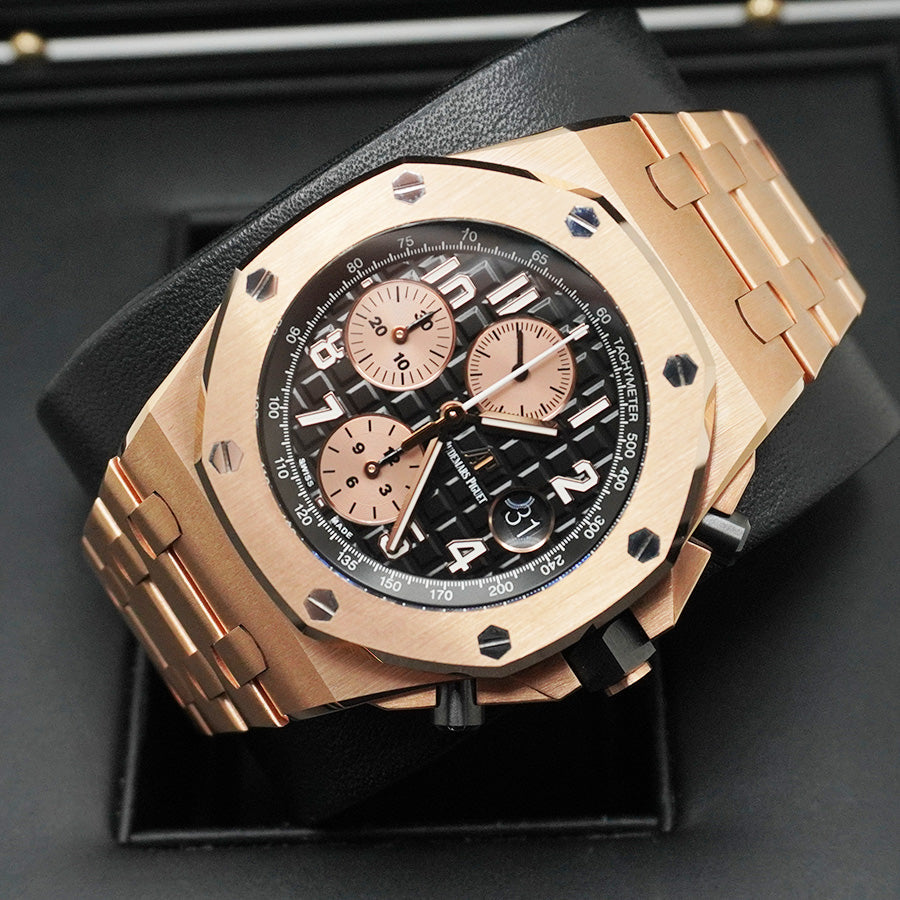 Audemars Piguet "Brick" Royal Oak Offshore Chronograph 42mm 26470OR Black Dial Pre-Owned