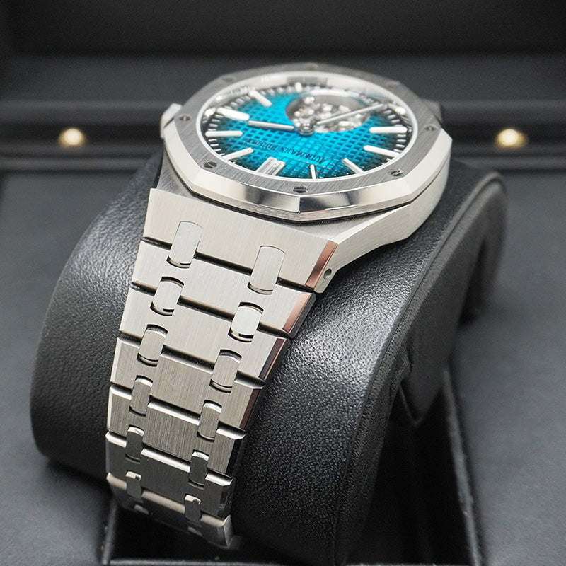 Audemars Piguet  Royal Oak Selfwinding Flying Tourbillon 41mm 26730TI.OO.1320TI.04 Blue Dial