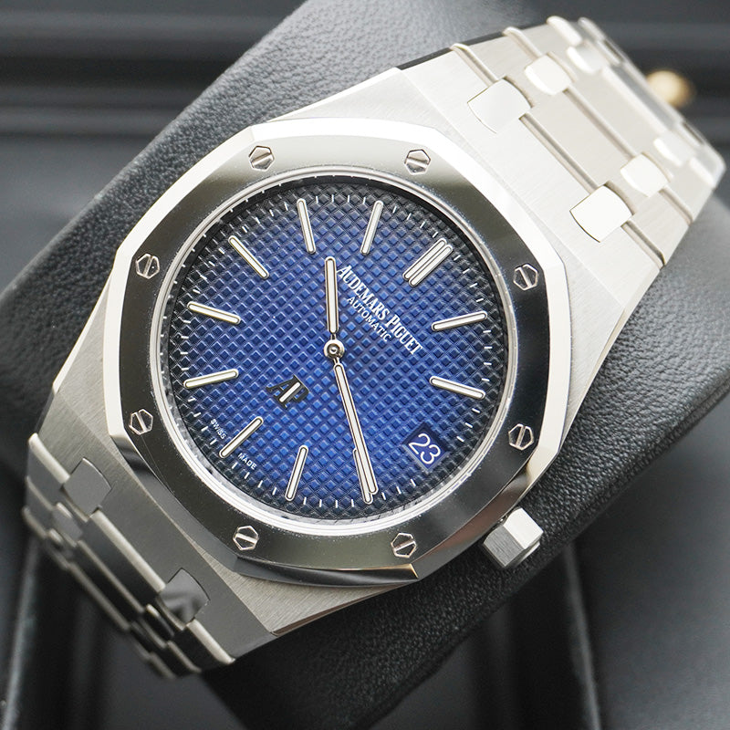 Audemars Piguet Limited Edition Royal Oak Extra-Thin 39mm 15202IP Smoked Blue Dial Pre-Owned