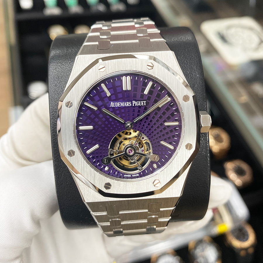 Audemars Piguet Limited Edition Royal Oak Tourbillon Extra-Thin 41mm 26522ST Purple Dial